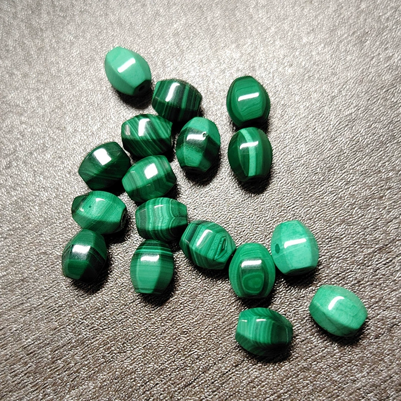 Аутентичные отборные коллекционные малахитовые круглые бусины, свободные бусины, бусины-разделители, браслет, браслет в форме бриллианта, одинаковый кулон «сделай сам»