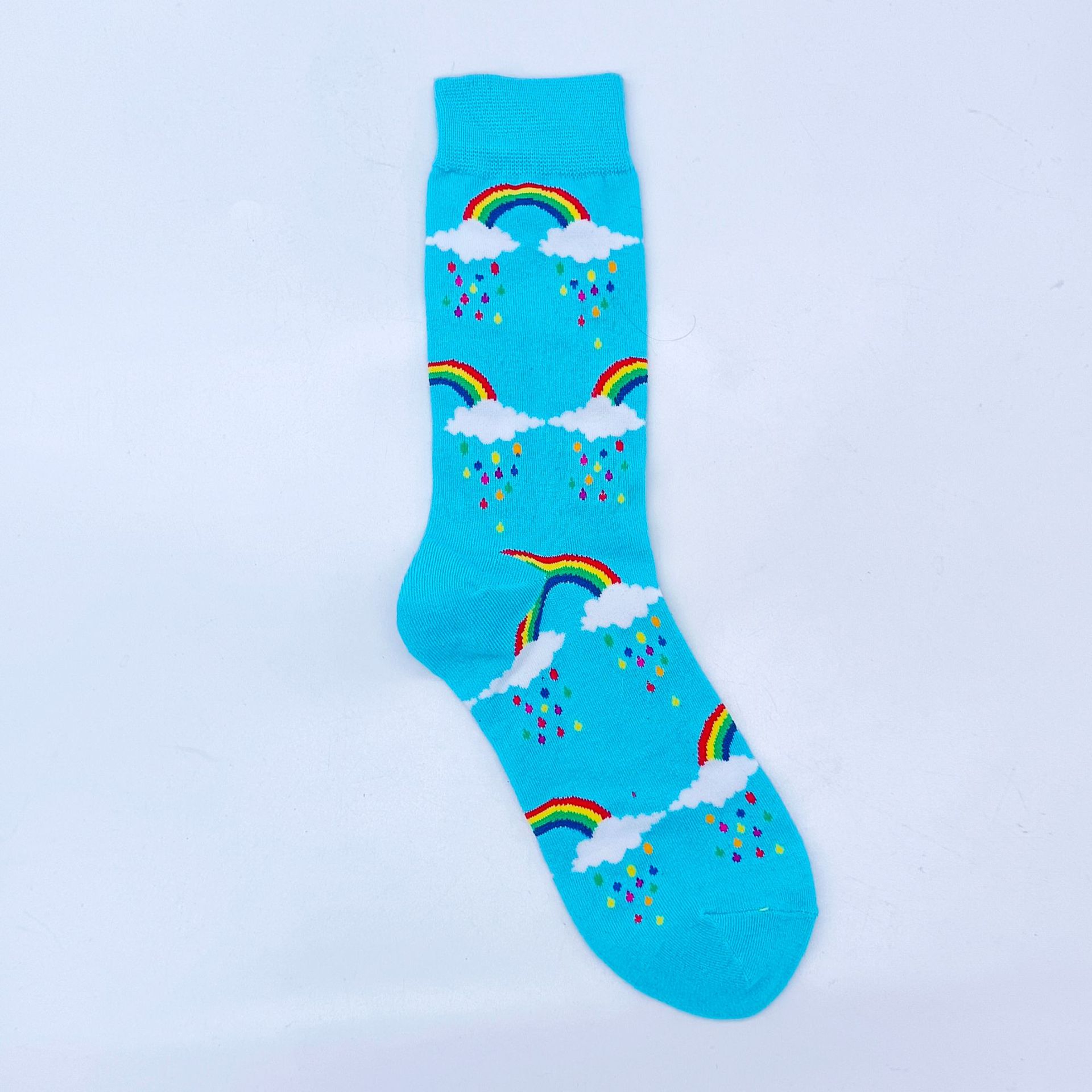 40g Weight Socks Classification Socks Lingerie Type Cotton Fabric Type A Pair Quantity Holiday, Daily Occasion Sweatproof Function Floral Pattern All Seasons Season Unisex Gender Simple Style Style Unisex Simple Style Floral Cotton Crew Socks A Pair 18