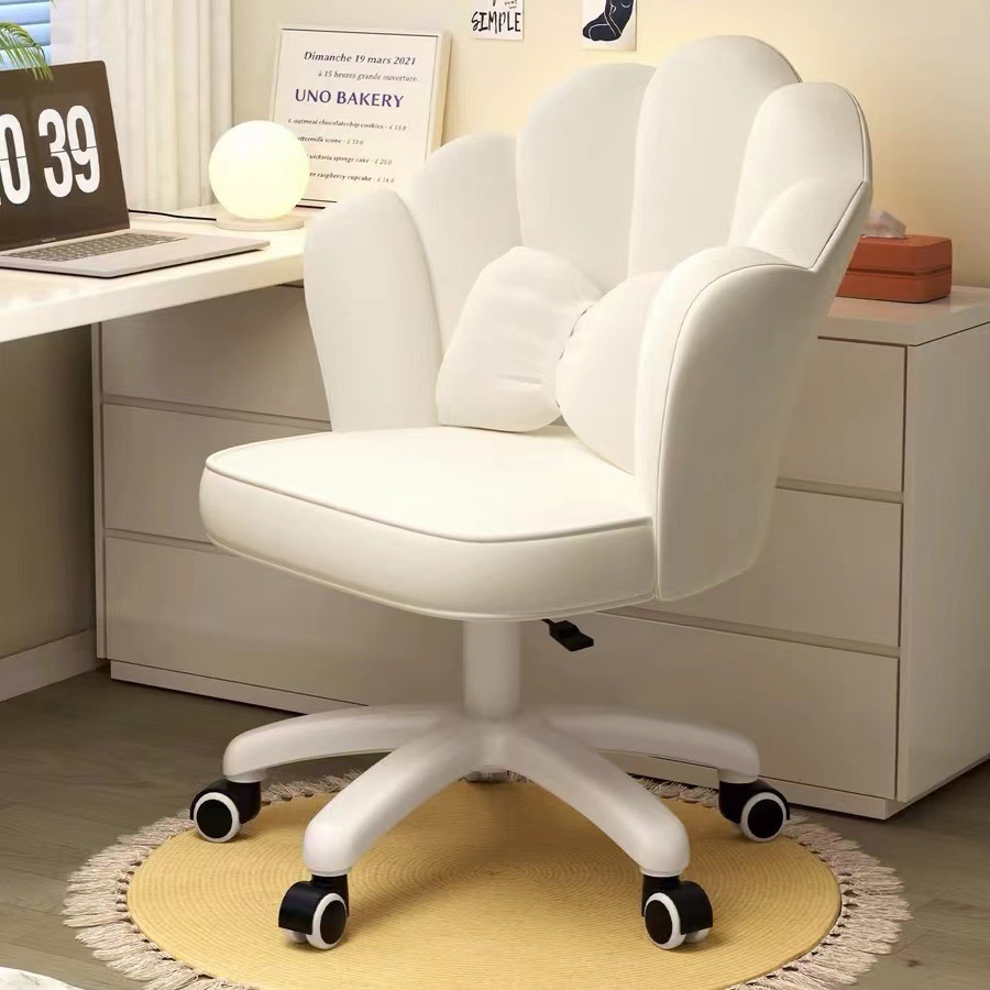 silla de maquillaje simple para el hogar silla de computadora petal encantadora silla giratoria de elevación silla de oficina cómoda para el dormitorio de las niñas image 3