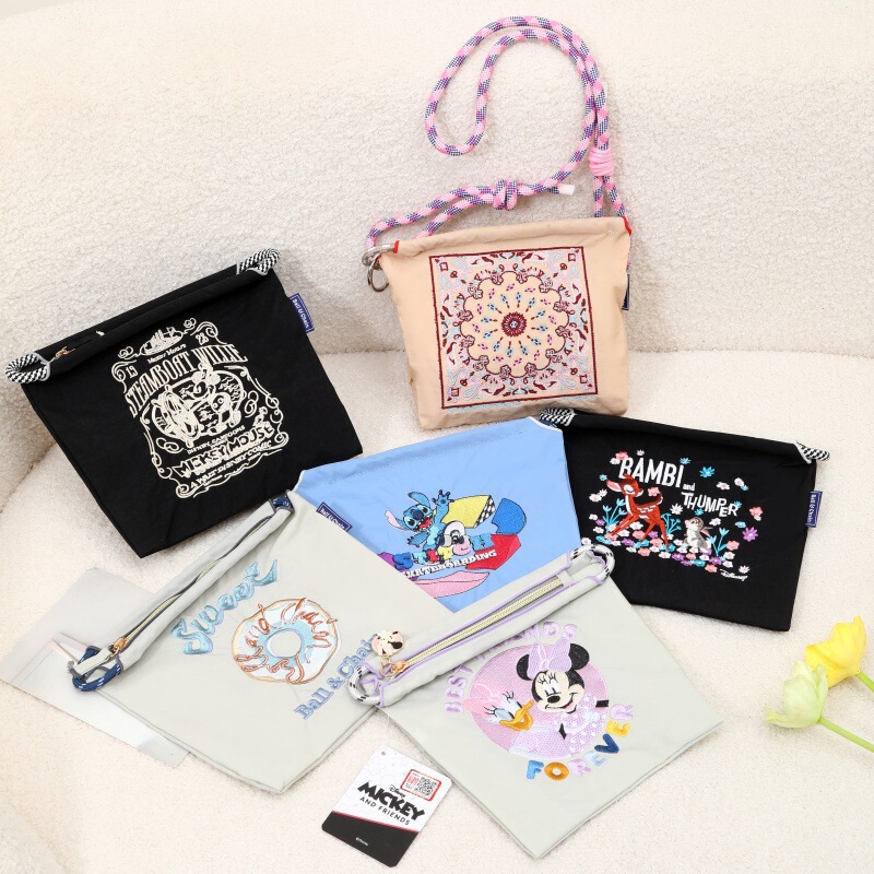 Ballchain Bag Mini Small Bag Crossbody Bag Women's Embroidered Shoulder Bag Versatile Mini Autumn and Winter Women's Cosmetic Bag
