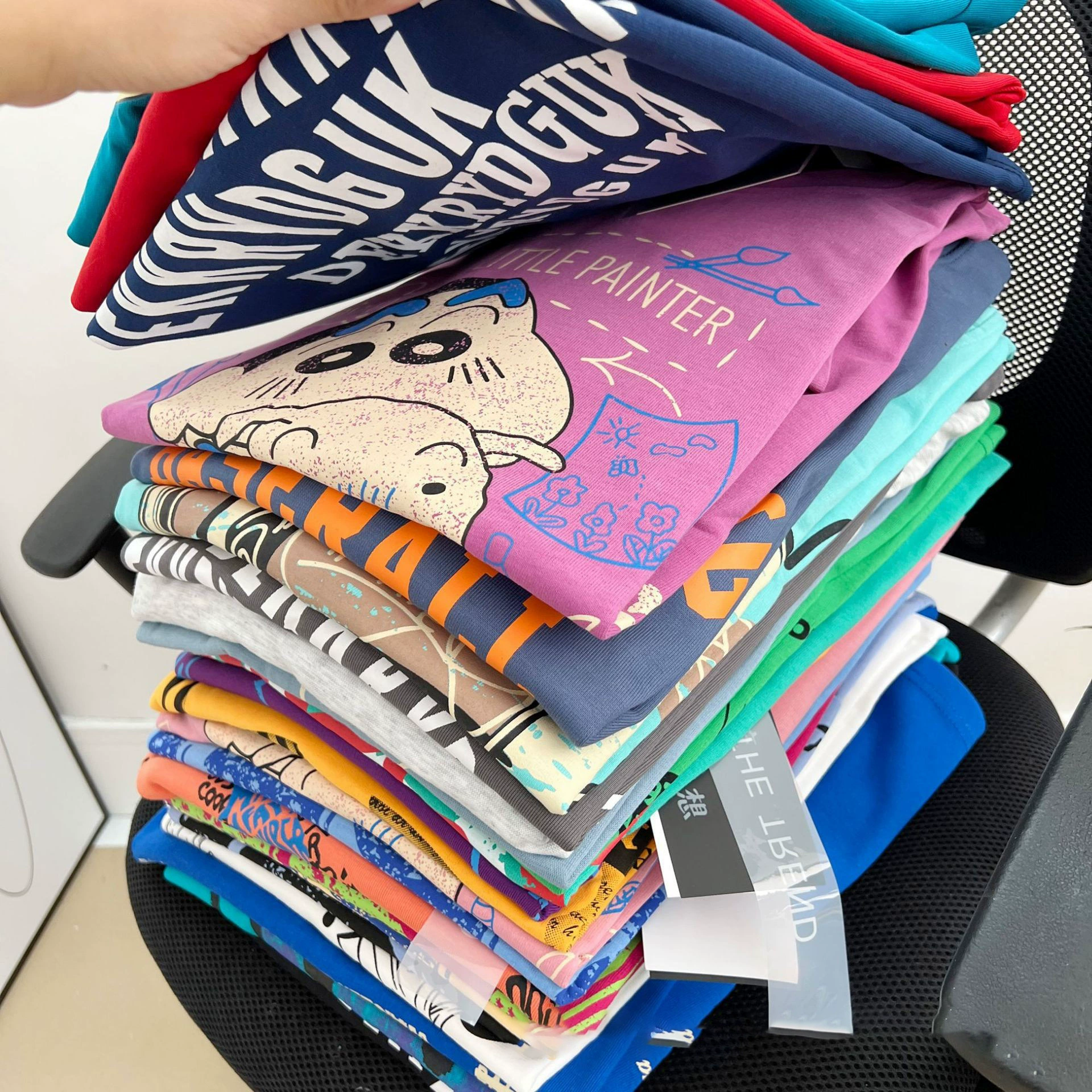 Женские футболки Shein, модная универсальная трендовая свободная модель с коротким рукавом, оптовая продажа напрямую с фабрики, трансграничная внешняя торговля