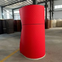 定制皮革卷材花型汽车脚垫座垫淋膜底毛刺底海绵复合XPE防滑