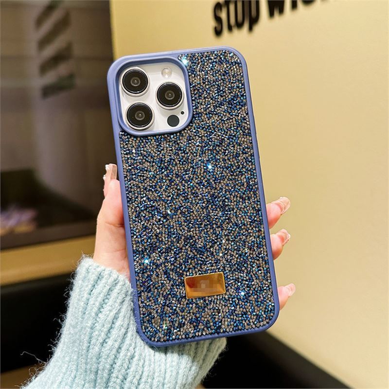 奢华闪粉水钻iPhone16Pro手机壳15轻奢风适用苹果17ProMax保护套|undefined
