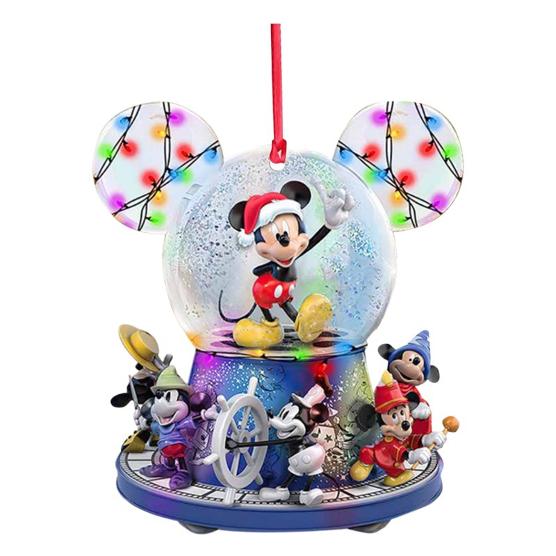 Transfronterizo nuevo Amazon estación independiente de Navidad árbol de Navidad colgante decoraciones acrílico cara a cara colgante creativo