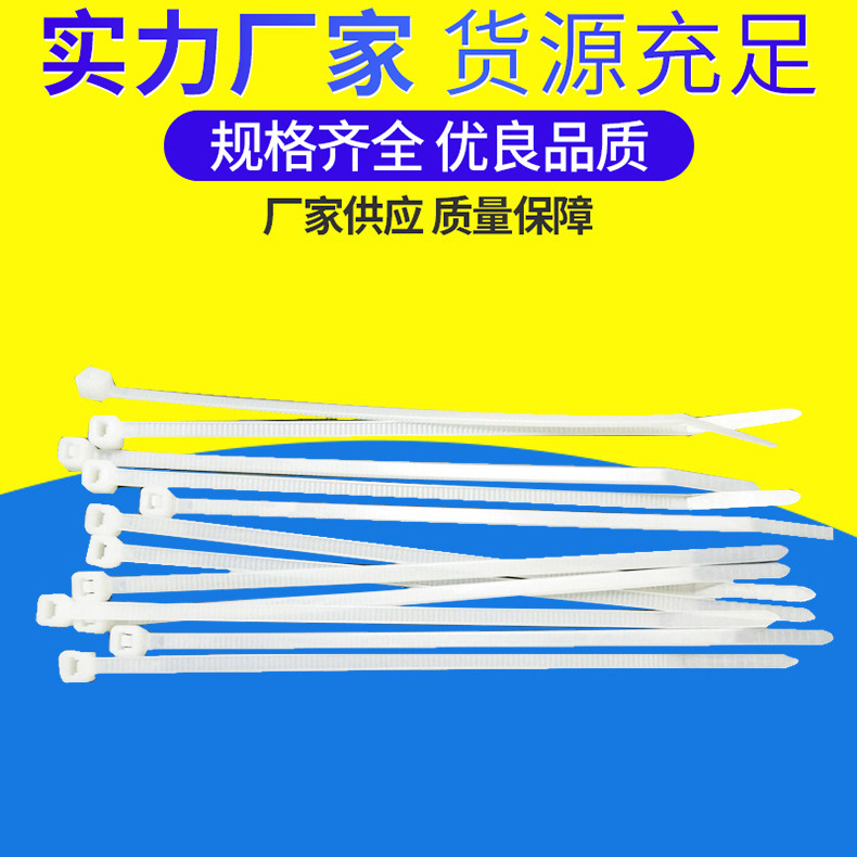 厂家生产 标签标牌尼龙扎带 白色尼龙扎带 质优彩色尼龙扎带