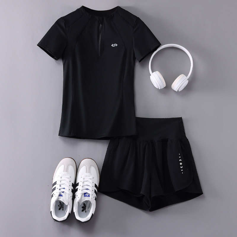 Black Yoga Clothing Sports Suit for Women 2026 New Casual Fitness Cycling Small Size Pilates Training Suit Summer Black Yoga Clothing Sports Suit for Women 2026 New Casual Fitness Cycling Small Size Pilates Training Suit Summer