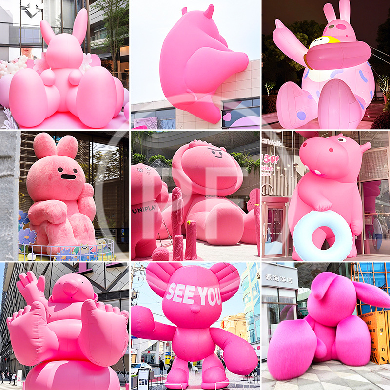 充气卡通人偶 充气吉祥物 气模行走动物文字气模充气毛绒玩具气模