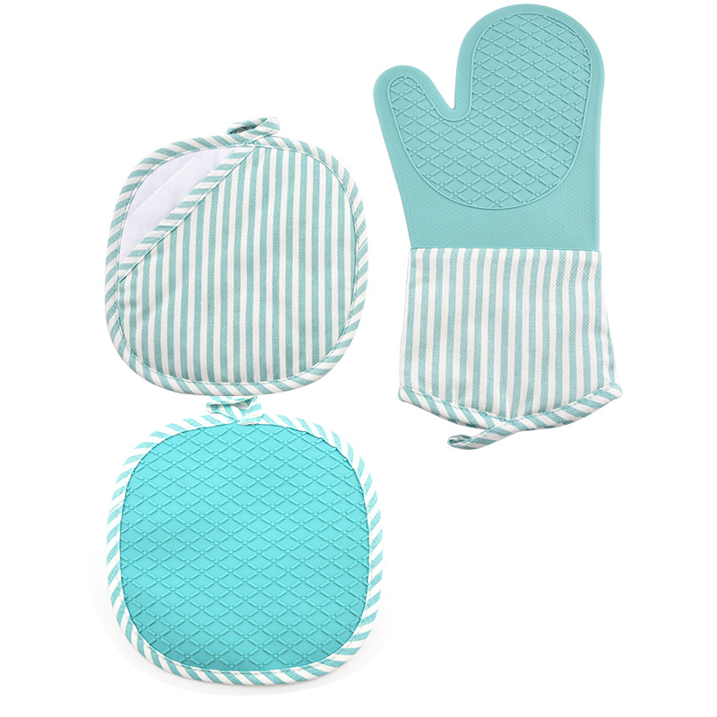 Guantes de Horno Anti-Escaldado de Silicona, Aislamiento Térmico, Antideslizante, para Cocina y Microondas image 11