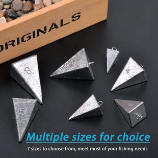 Heavy Four-Sided Lead Sinker Triangular Loop Lead Sinker Anti-Drift Positioning Lead Sinker Explosive Hook String Hook Sea Rod Fish Sinker