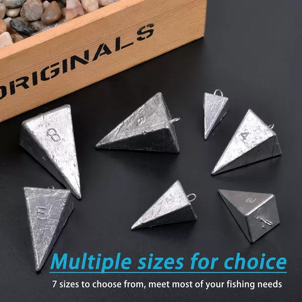 Heavy Four-Sided Lead Sinker Triangular Loop Lead Sinker Anti-Drift Positioning Lead Sinker Explosive Hook String Hook Sea Rod Fish Sinker