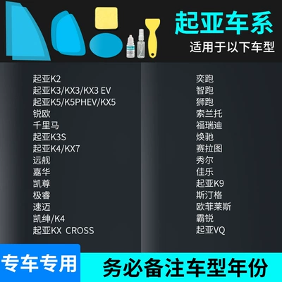 Film, Car Window Anti-Reflective Waterproof: Rearview mirror rainproof sticker - kia-all-modelscomplete-5-piece-set-please-specify-vehicle-model-year