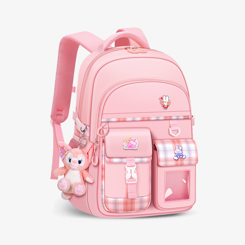 Nueva mochila escolar para niñas estudiante de escuela primaria grado 1-3-6-9 reducción de carga impermeable niños de secundaria de 6 a 15 años mochila