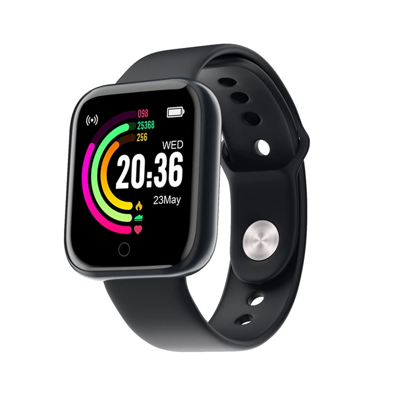 Smartwatch D20, 1.44" touchscreen, heart‑rate & blood‑pressure monitoring, Bluetooth