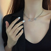 Short fashionable chain for key bag , pendant, brand necklace, simple and elegant design, internet celebrity