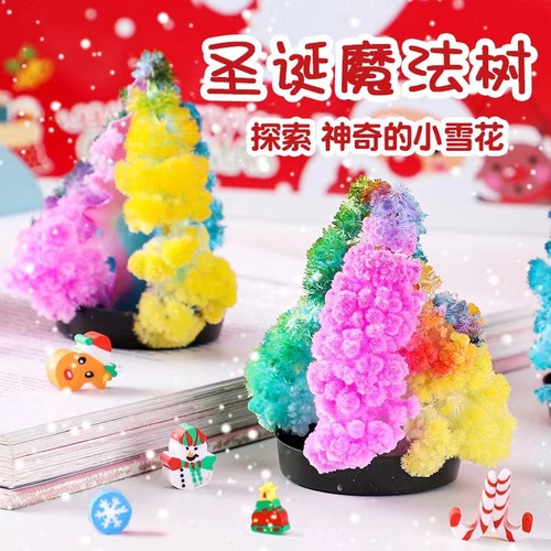 Magical Christmas Tree Paper Tree that Blooms and Snowflakes, with Wonderful Watering, Growing Crystals, and a Rainbow Christmas Small Gift