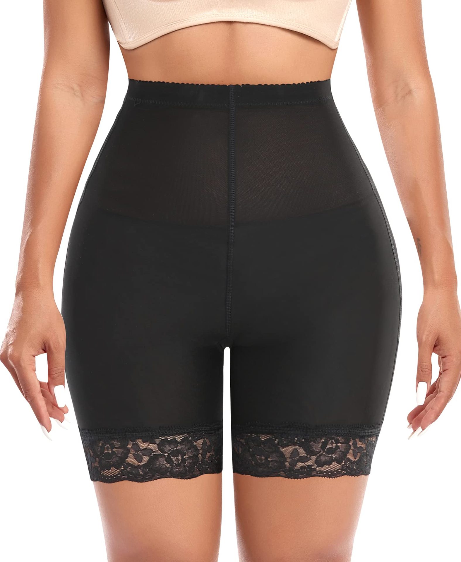 Cintura alta más tamaño cuerpo que forma vientre que forma pantalones almohadilla de esponja falso trasero pantalones de elevación de cadera regordeta cadera que adelgaza ropa interior apretada