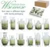 Green set, 12 pieces, gradient
