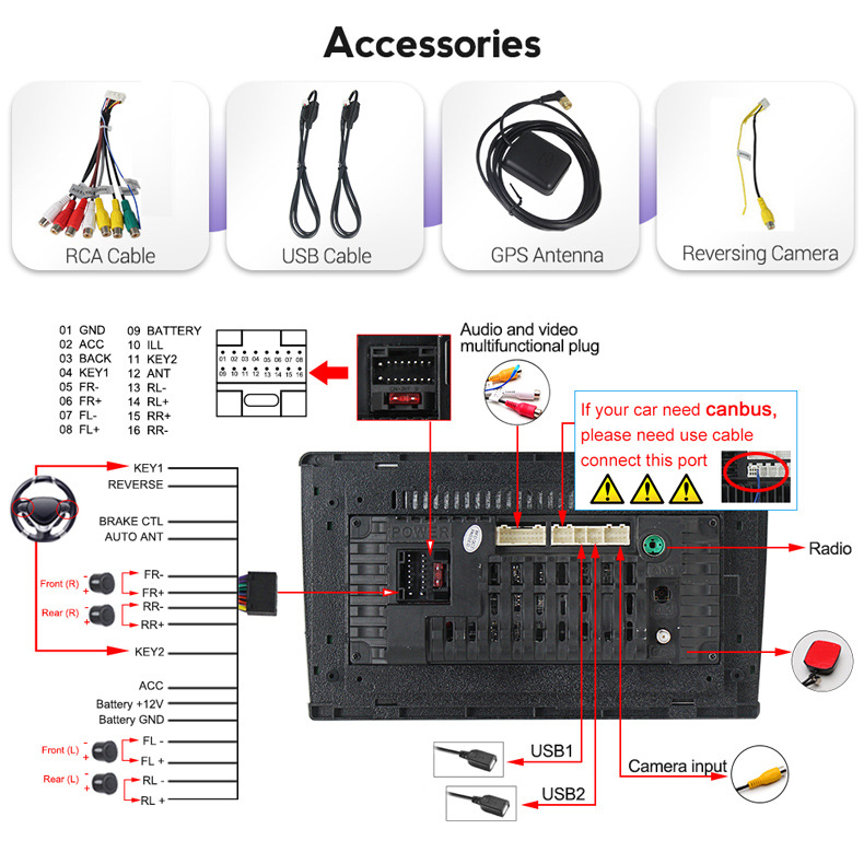 Suitable for Toyota Camry 07-11 Models, Android Large-Screen Car Central Control Navigation, Bluetooth Carplay, High-Definition