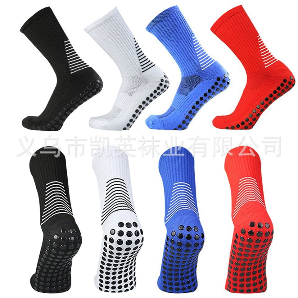 Профессиональные спортивные носки с клеевыми точками, нескользящие, амортизирующие, износостойкие, впитывающие пот и дышащие спортивные футбольные носки для занятий спортом на открытом воздухе.