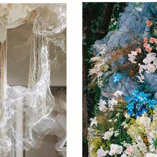 DIY不锈钢网云雾纱婚礼布置现场造型网纱窗304201过滤过滤网婚庆