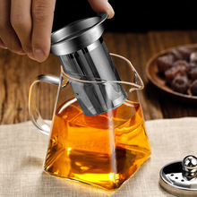 耐高温玻璃泡茶壶家用冲茶器加厚花茶壶过滤功夫茶红茶茶具套陵星