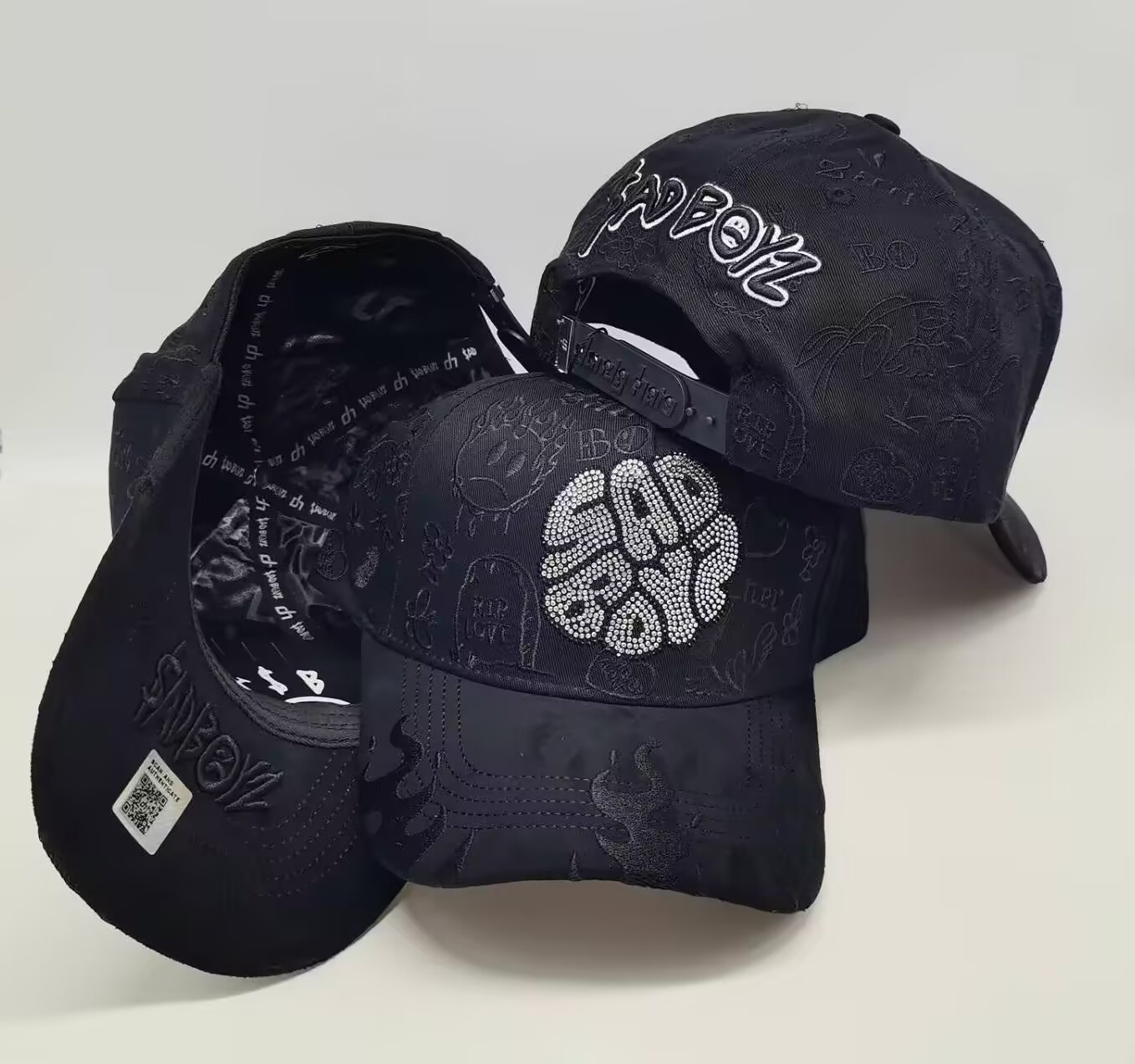 Aliexpress spot Dandy letras bordadas ajustables gorra de boca de pato borde curvo con taladro gorra de béisbol