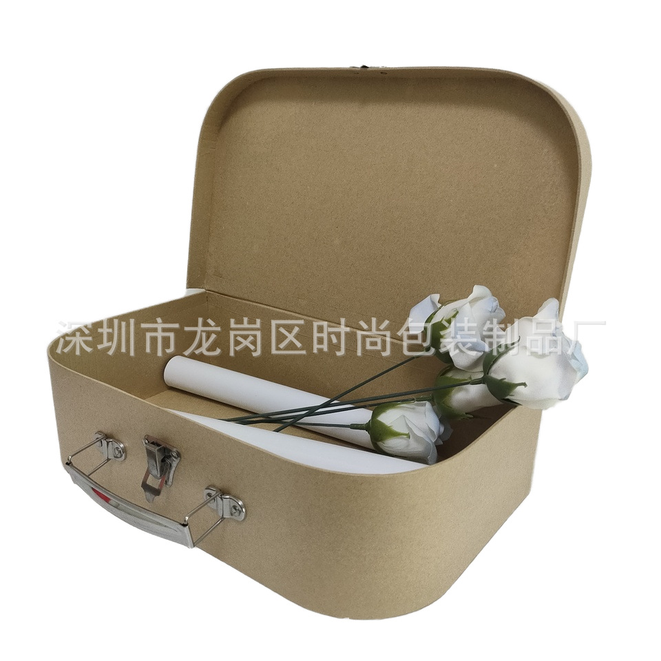 工厂做牛皮纸手提 牛皮纸印刷包装盒  带PVC开窗牛皮纸盒天地盖盒