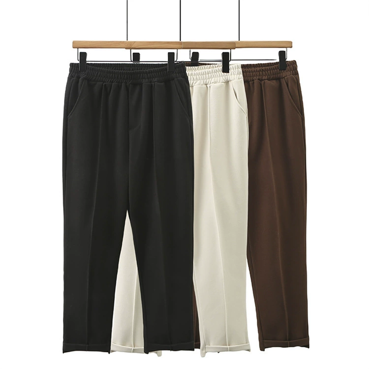 Chubby Girl осень и зима 2023 Новые повседневные брюки больших размеров с эластичной высокой талией свободные брюки для похудения Брюки из Харлана 372