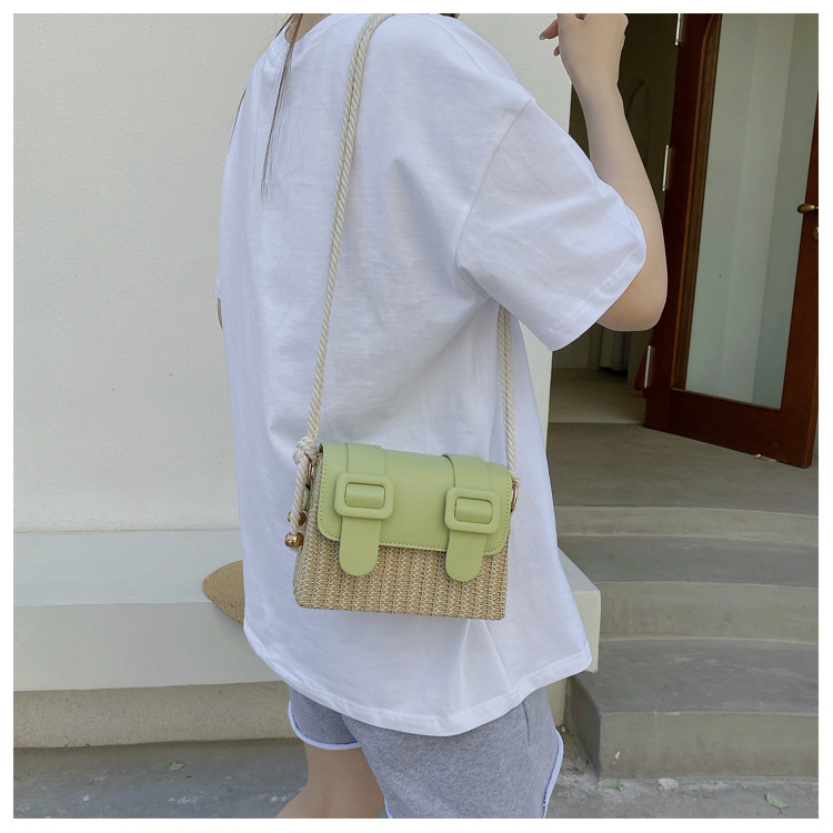 Fashion Straw Woven Shoulder Messenger Small Bag display picture 6