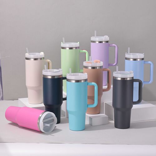 40oz Car Cup Large Capacity 304 Stainless Steel Insulated Cup with Handle Ice Boss Cup