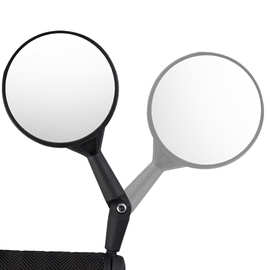 自行车后视镜广角平面镜单车反光 把堵后视镜 山地车平面镜