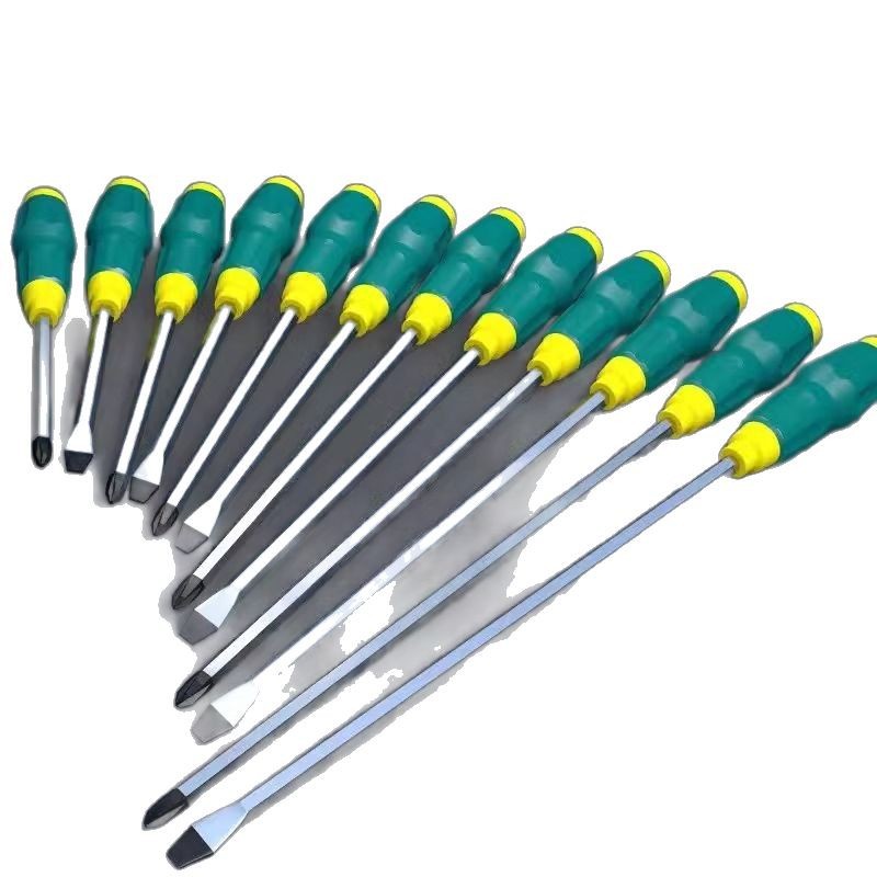 Destornillador perforador de corazón destornillador de percusión de corazón alargado de grado industrial destornillador de cabeza de línea cruzada magnética súper dura