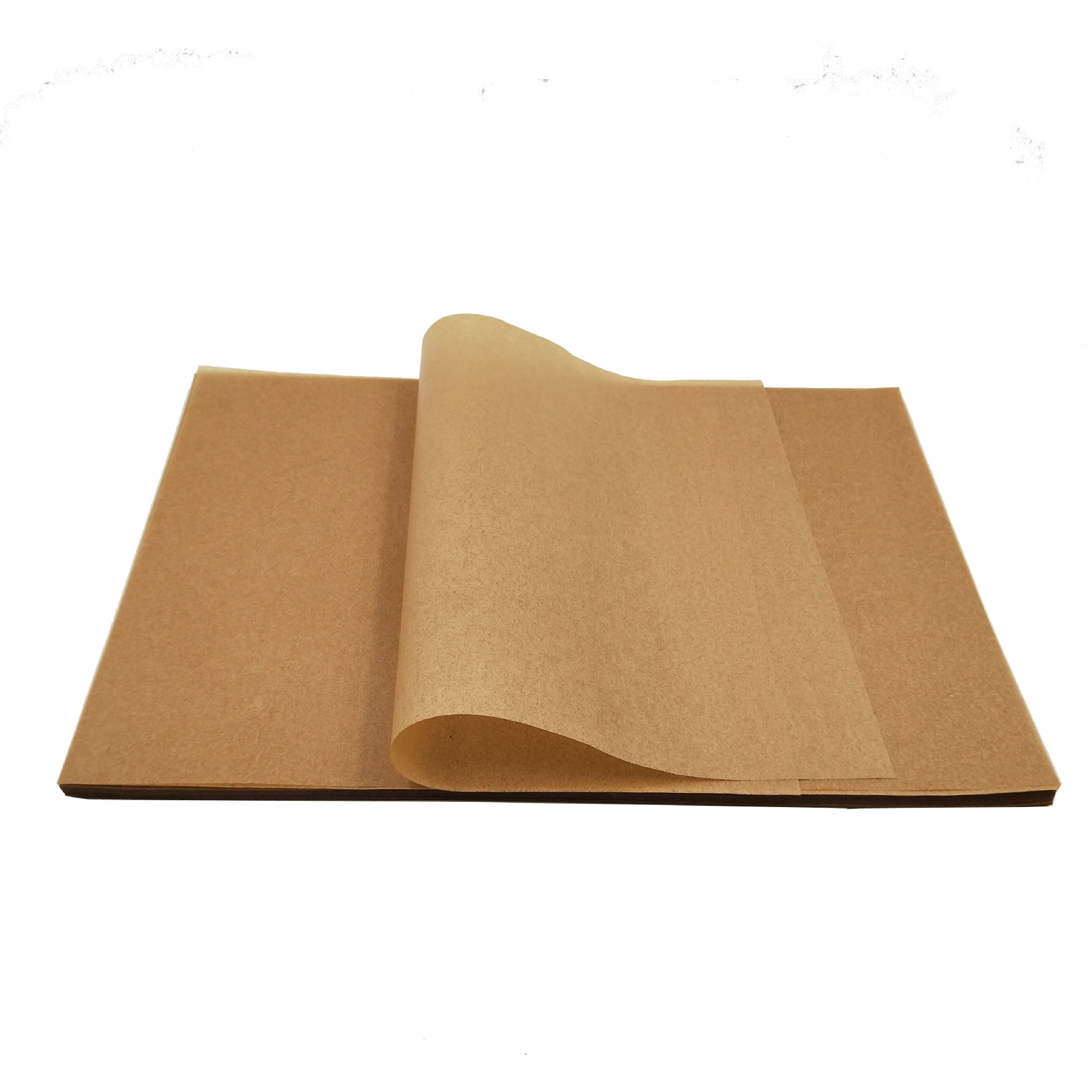 Venta caliente de Amazon papel de aceite de hornear 16 "x 12" cocina perchment papel absorbente de aceite papel de hornear papel de aceite de silicona natural