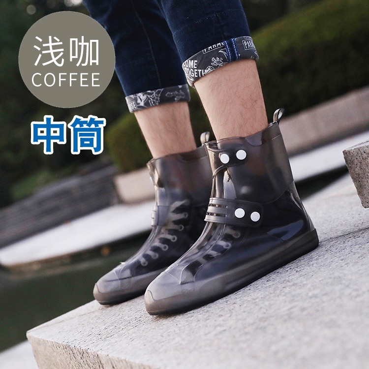 Fábrica de cubierta de zapatos de lluvia impermeable cubierta de zapatos de lluvia silicona antideslizante desgaste ancla con carga de bicicleta al aire libre cubierta de zapatos de lluvia agua