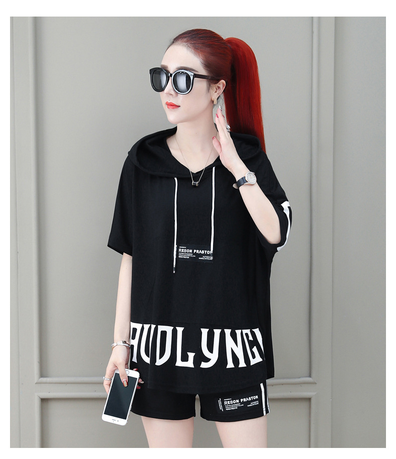 Casual Sportswear For Women, Outfit 2026 New Style, Fashionable And Trendy Summer Two-piece Shorts Set_ecoleips.com