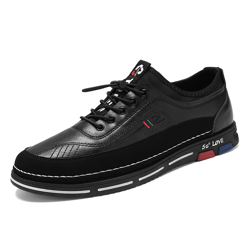 Zapatos de cuero para hombres, zapatos deportivos de cuero de estilo nuevo de verano, zapatos casuales, zapatillas retro de moda para hombres, zapatos de papá de suela blanda