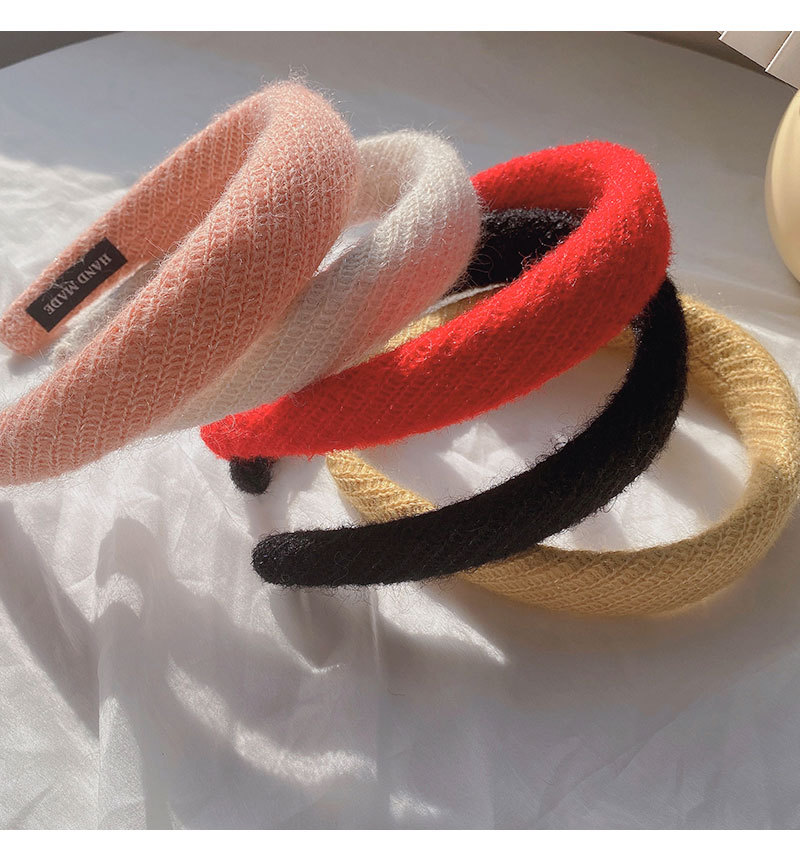 2022 New Style Knitted Wool Headband Female Autumn Winter Candy Color Hair Accessories display picture 2