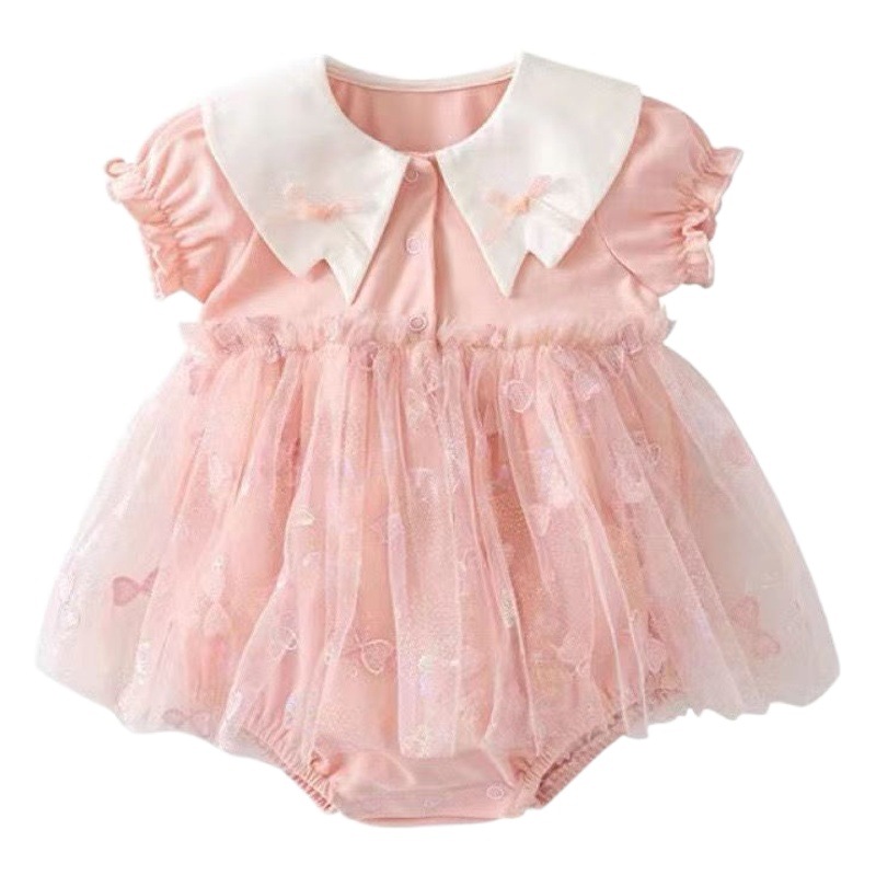 Ropa de verano para bebés, ropa delgada, bebé recién nacido, mono, falda de pedo, princesa súper linda, ropa de luna llena, verano