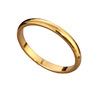 Glossy ring stainless steel, fashionable accessory, European style, does not fade, simple and elegant design, 18 carat