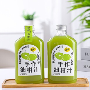 �W�t350ml�����͸�֭ƿ�����ϱⷽ��֭�̲�ƿpetʳƷ���������ƿ