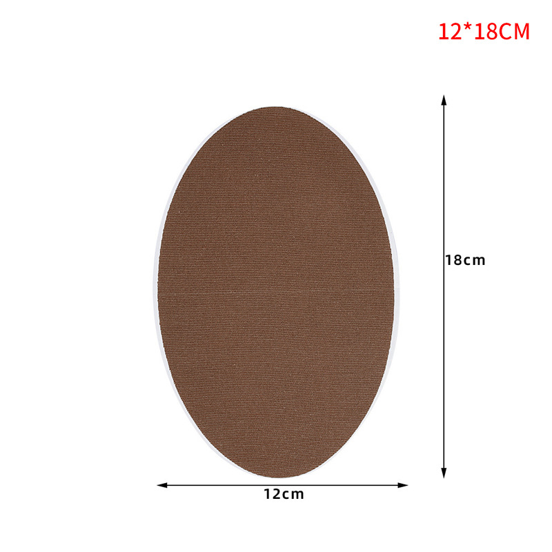 신축성 있는 원단 - 타원형 브라운 (12*18cm)