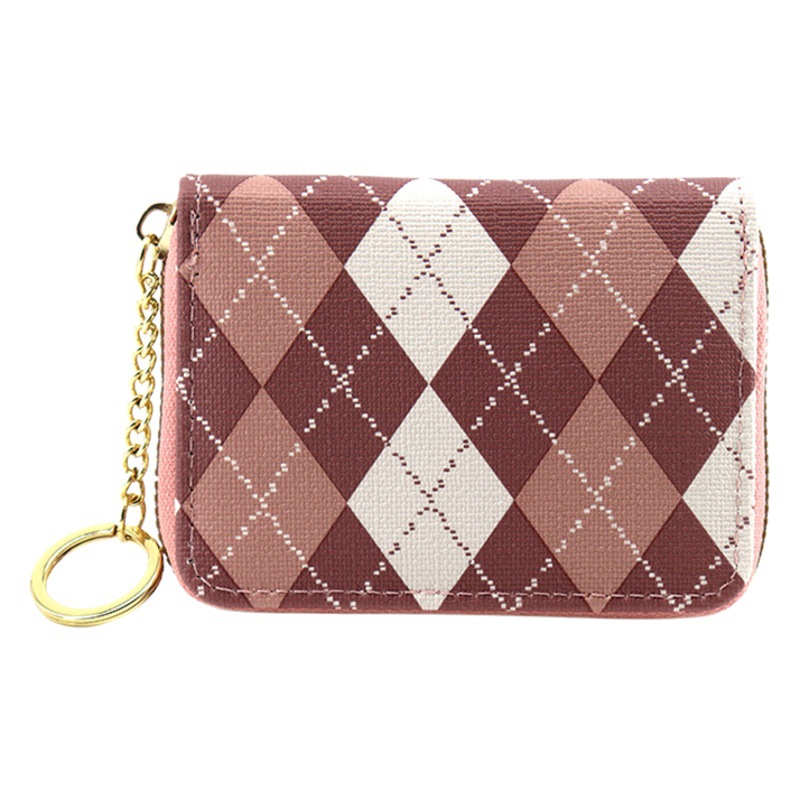 Nueva PU cremallera monedero de la moneda de las mujeres de alta calidad bolsa de órganos de gran capacidad Multi-tarjeta de visita titular de la tarjeta de Corea del Sur titular de la tarjeta corta