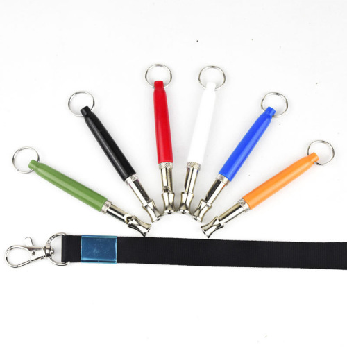 Ultrasonic whistle manufacturer cross-border supply adjustable dog whistle dog training device with lanyard pet stainless steel dog training whistle