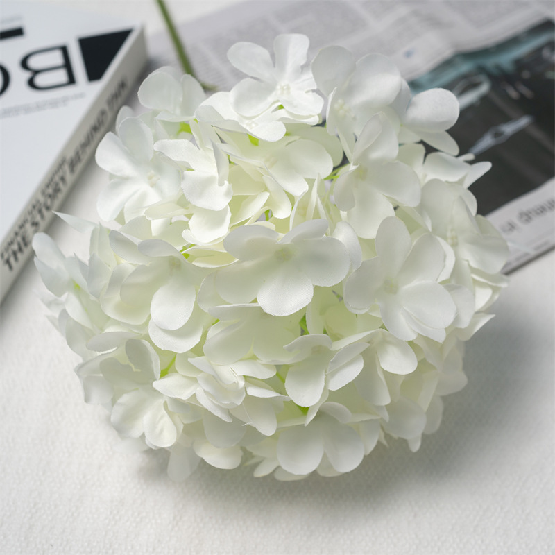 화이트 90 피스 롤리팝 수국 (잎없는)