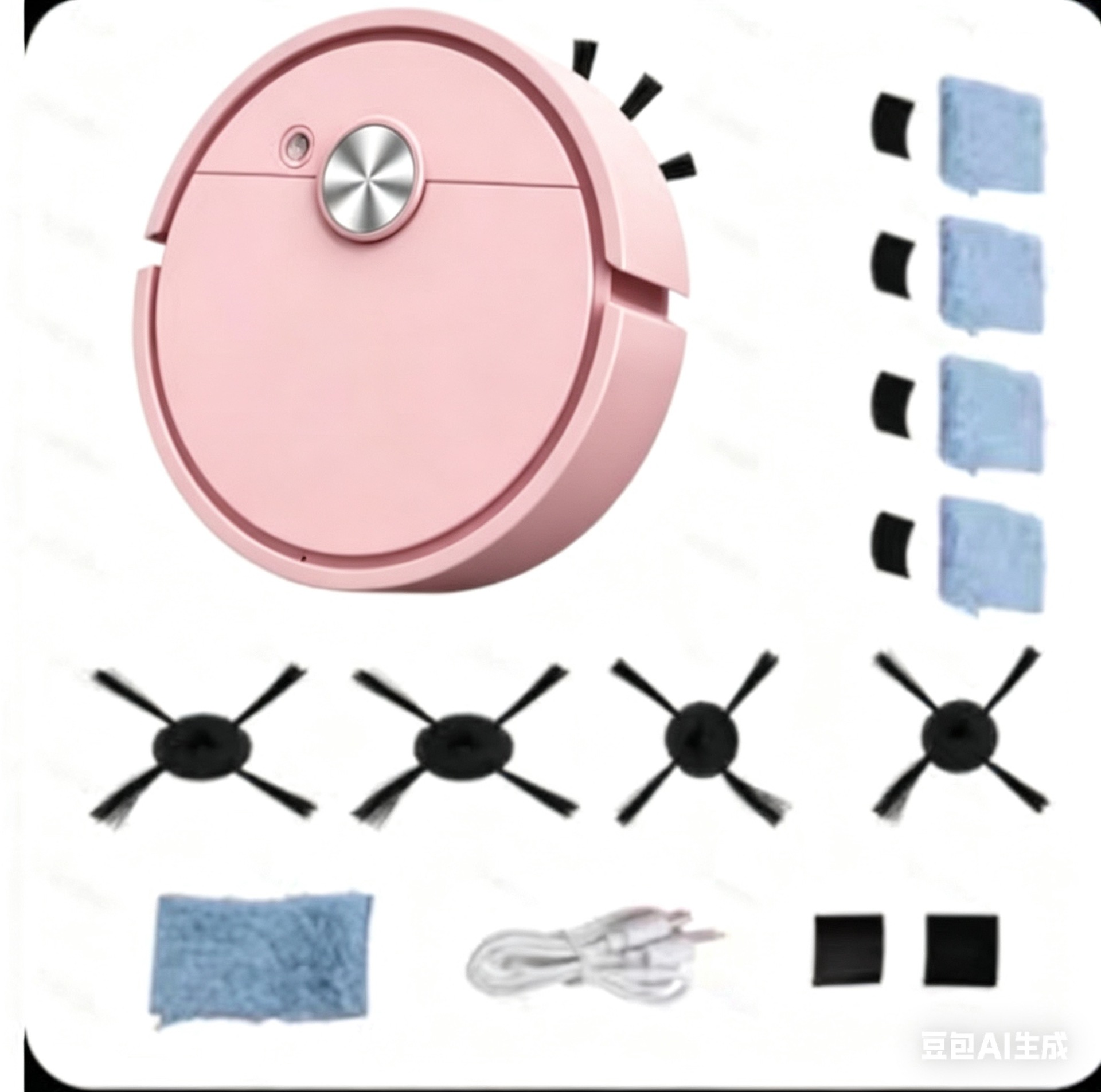 015 핑크 + 바퀴 2개 + 천 4개 [충전식 모델]