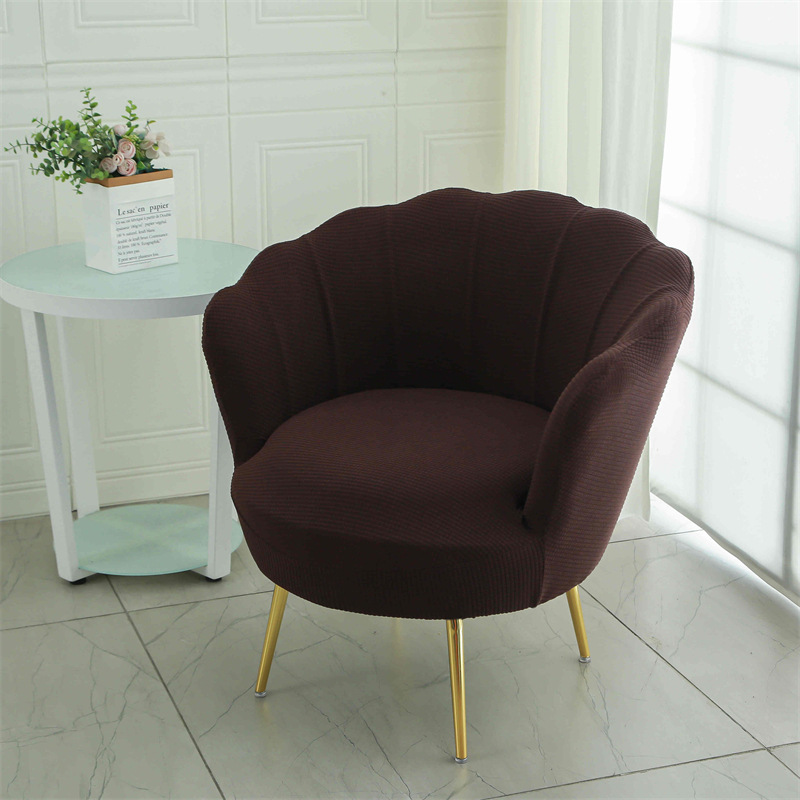 Cubierta de silla de pétalo nuevo jacquard elástico Four Seasons Universal maquillaje silla palillos cubierta arco anti-gato cero