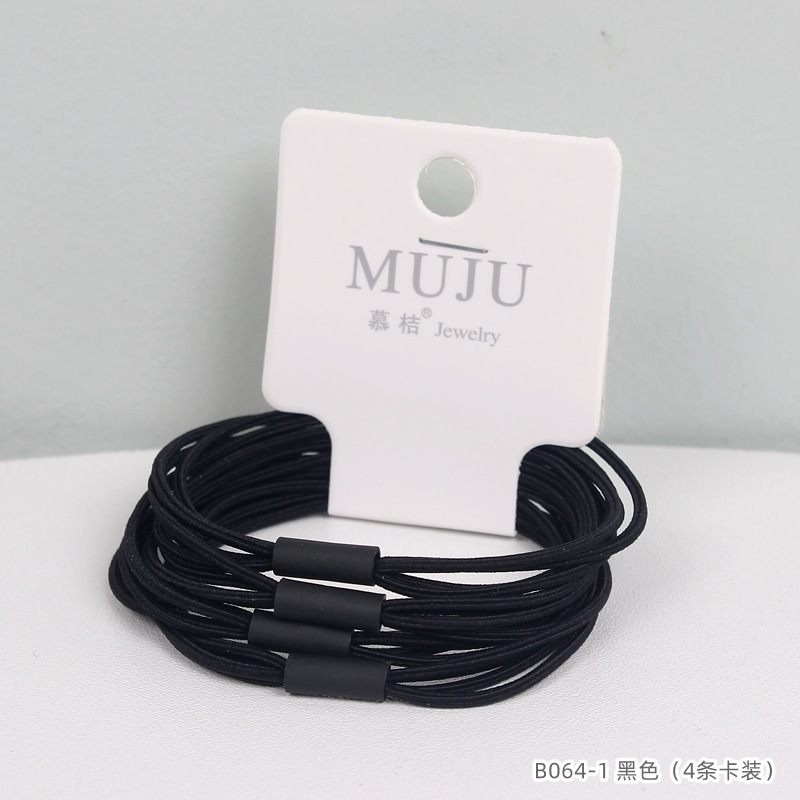 [Carga de tarjeta] sensación de alto nivel coreano de cabello de código de barras de moda de alta elasticidad de cabello anillo de cabello correa de cola de caballo