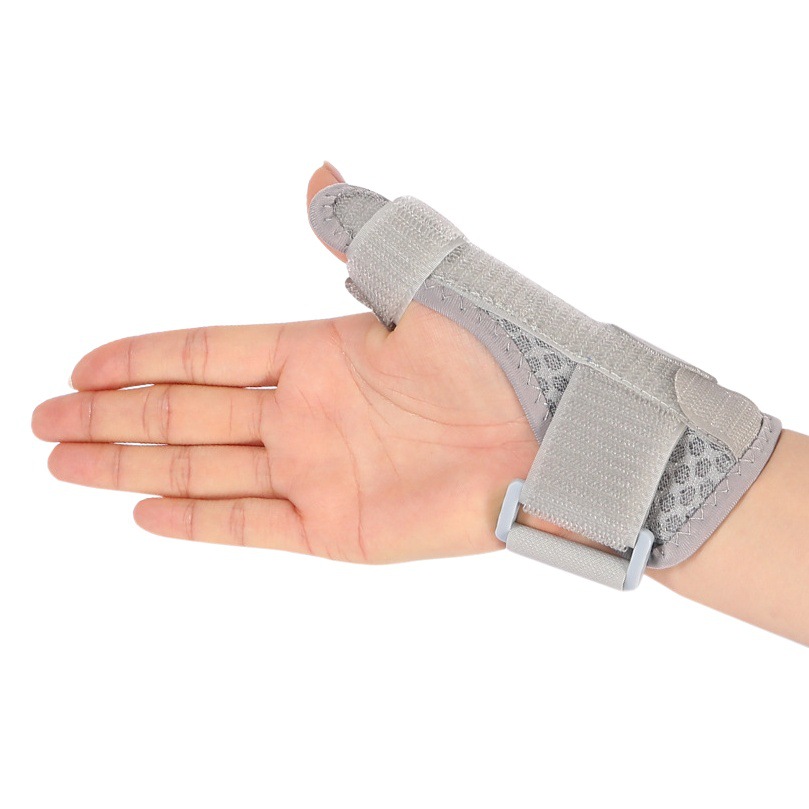 Thumb protection sleeve sports joint protection tendon sheath injury wrist steel plate support anti-twist injury adjustable finger protection