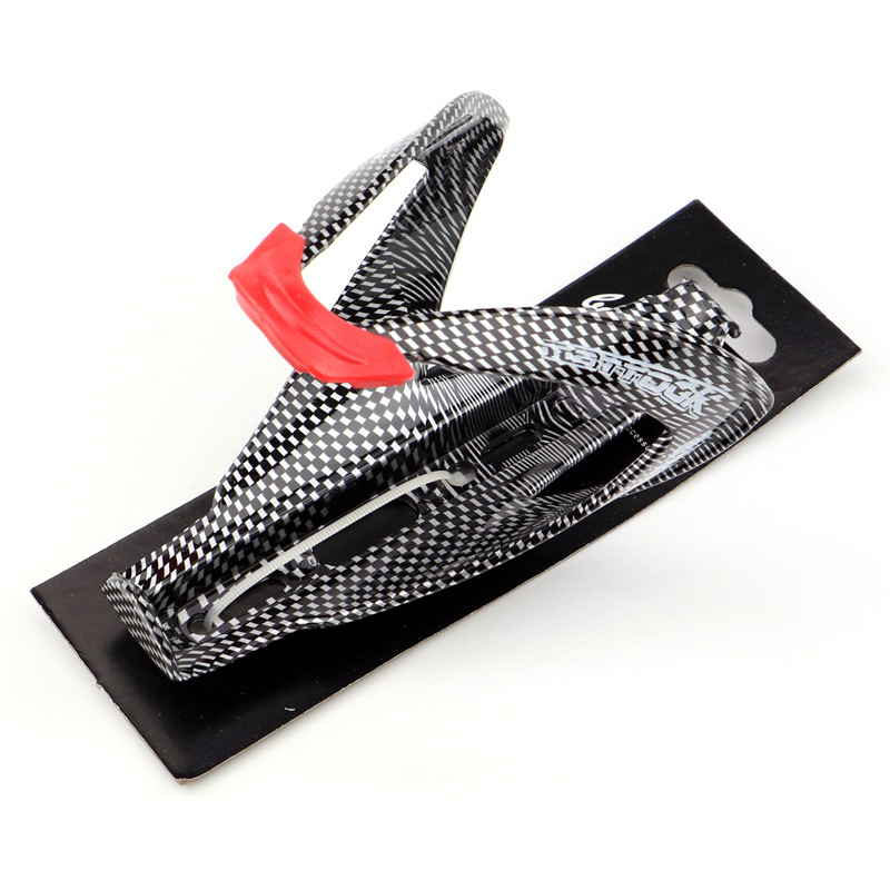 Bicicleta botella de agua titular bicicleta de montaña fibra de carbono textura plástico botella de agua titular de taza de agua accesorios de equipo de equitación