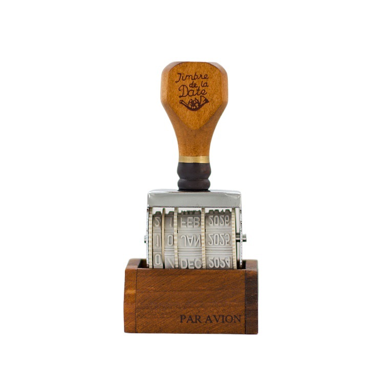 MT-2 vintage fecha diario sello zakka estilo imitación matasellos efecto sello de madera sello de rodillo image 5